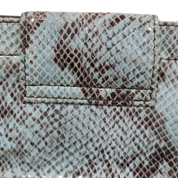 JUDITH RIPKA Snakeskin Python Embossed Leather Shoulder  Bag - Picture 5 of 15
